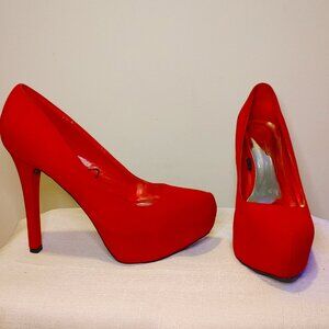 Red Velvet Heels